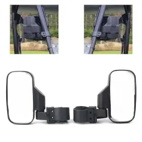 Onestart 550751180457 Rear View Mirror Side Mirrors 1.75 Inch 2 Roll Bar For Polaris Rzr Yamaha Utvs