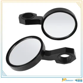 R167pa460s23 Orrigey Universal 4.75 Inch Utv Round Aluminum Side Rearview Mirrors 1.75 For Polaris Honda