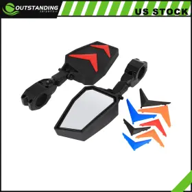 Ou11261617167465parts Outstanding-carparts Utv 1.75 Inch Side View Mirrors For Polaris Rzr S 800 Pro Xp Honda Talon 1000r 1000x