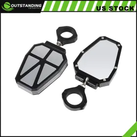 Ou11808926167463parts Outstanding-carparts Utv Side Mirror Set Aluminum 1.75 Inch Clamp For Can-am Polaris Ranger Rzr 900 1000