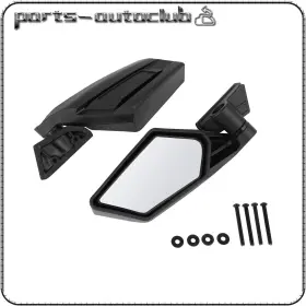 Pac1086083601part Parts-autoclub Rear Side Mirrors Fits 17-20 Can-am Maverick X3 Max Turbo Ustable Racing Style