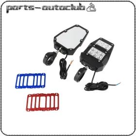Pac986912901part Parts-autoclub 1.75 Inch Clamp Utv Side Rear View Spot Lights Mirrors For Polaris Rzr Xp900 1000
