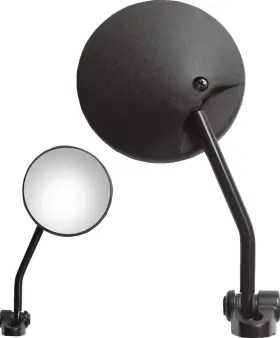 0640-1690 Parts Unlimited Flag Style Round Snowmobile Mirror