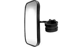 1812-0491 Parts Unlimited Rectangular Utv Side View Mirror Black