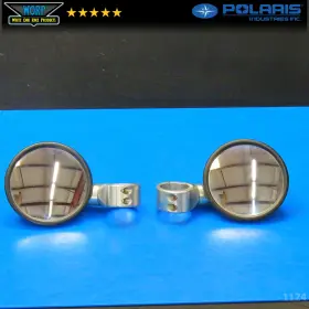 7518378 Polaris Cutting Edge Customs Billet Aluminum 1.75 Inch Tube Side View Mirror Set