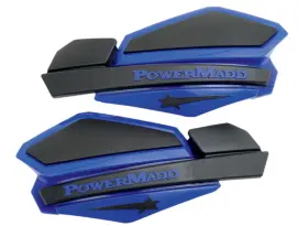 34204 Powermadd Inch Star Series Handguards Atv Utv Mx Snowmobile - Blue/black