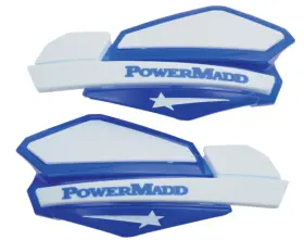 34221 Powermadd Inch Star Series Handguards Atv Utv Mx Snowmobile - Blue/white