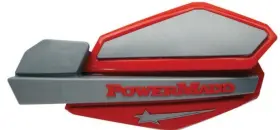 34232 Powermadd Inch Star Series Handguards Atv Utv Mx Snowmobile - Red/silver