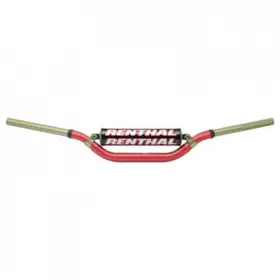 918-01-rd-02-185 Renthal Twinwall 1 1/8 Inch Handlebar Cr High Bend #918 Red For