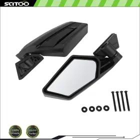 Cbr16746401esn Scitoo Pair Utv Rear View Side Racing Mirrors Black For Can-am Maverick X3 Max Turbo