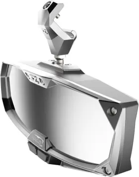 18021 Seizmik Halo-ra Led Utv Rear View Mirror Chrome For Polaris Pro-fit Cag