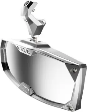 18026 Seizmik Halo-ra Utv Rear View Mirror Chrome For Polaris Pro-fit Roll Cage