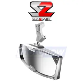18028 Seizmik Halo R Rear View Mirror With Cast Aluminium Bezels For Body Eb