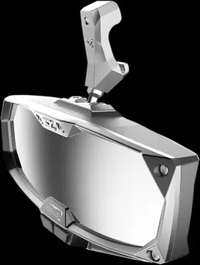 56-18023 Seizmik Mirror - Halo R Rear View With Led Cabin Light Rectangle Silver