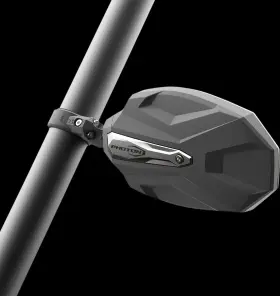 56-18107 Seizmik Mirrors - Photon Side View Oval Black/silver 1.75 Inch Rops Pair