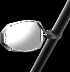 56-18108 Seizmik Mirrors - Photon Side View Oval Black/silver 1.875 Inch /2 Rops