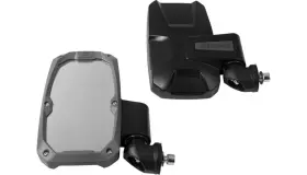 18104 Seizmik 840109237187 New Embark Side Mirror - Matte Black Retangle Offroad/utv/sxs