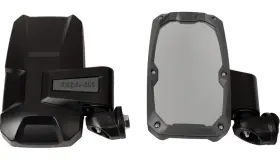 18106 Seizmik 840109237200 New Embark Side Mirror - Matte Black Rectangle Polaris/can-am