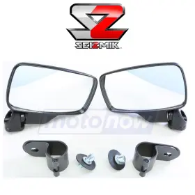 4fsm Seizmik Mn/4fsm Side View Mirror For 1.75 Inch Roll Cage 2013-2015 John Deere Xw