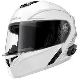 Outrushr-gw00s3 Sena Outrush R Glossy White Helmet Size Small