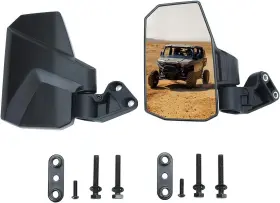 Mr204f Shejisi Utv Polaris Ranger 1500 Xd Side Mirrors 2025 New Compatible A-pillar Mounted