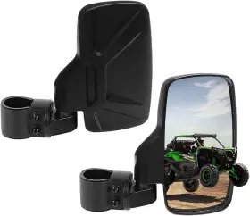 Spauto-021 Spauto 604270102206 Utv Side Mirrors For 1.6 Inch - 2 Roll Cage Bar Upgrade Black