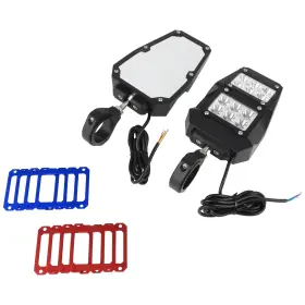 Sdp16730f467k Speedyparts4u 1.75 Inch -2 Roll Cage Utv Rearview Side Mirrors With Led Light For Polaris Rzr Set
