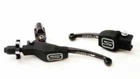 Sa-s102p-bk Streamline Reflex Folding Pro Clutch And Brake Levers Shorty Black Raptor 700 Yfz 450 450r