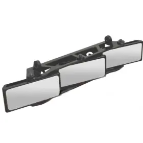 Rvm-009 Superatv 3 Panel Rear View Mirror With 1.5 Inch Clamps For Yamaha Rhino / Viking