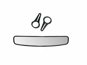 Rvm-014 Superatv 17 Inch In Curved 1.75 Cage Mount Rear View Mirror For Polaris Ranger