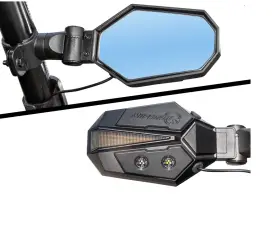 Svm-007 Superatv Lighted Side View Mirrors For 1.75 Inch Roll Cage