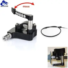 Attblac10383-61-427 Tarazon Atv Cnc Thumb Throttle And Cable For Yamaha Yfz450r 09-18 Yfz450x 10-11