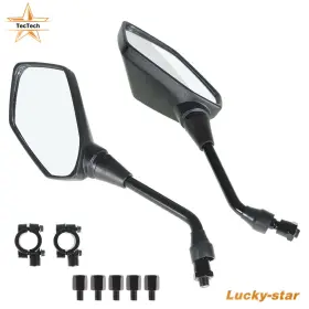 Luc4120477 Tectech Rear View Side Mirrors For Polaris Sportsman 400 450 500 550 570 700 800 850