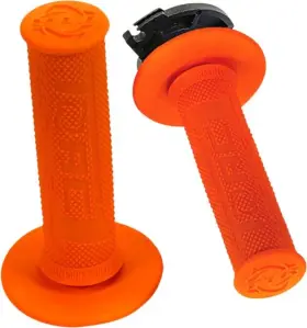 4650-0502 Torc1 Racing Defy Lock-on Grips With All Throttle Cams Orange 7/8 Inch Ktm
