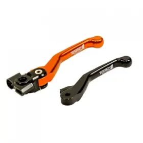 6915-0205 Torc1 Racing Vengeance V2 Flex Clutch Lever Black/orange For Atv/utv
