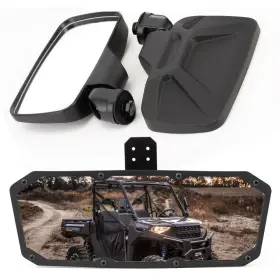 Mallb385pa056ooo1zb Twom Adjustable Rear Side And Center Mirrors For Polaris Ranger Sp 570 Xp 900 1000 Crew