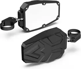 Txzsxs 797427410801 Utv Side Mirrors With 1.65 Inch -2 Roll Bar Rzr Black