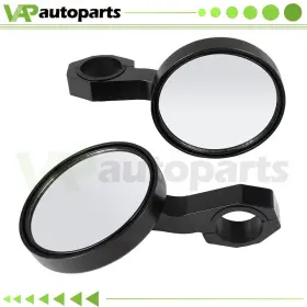 Vap16746000us Vap Universal Pair Utv Round Aluminum Side Rearview Mirrors 1.75 Inch For Polaris Rzr
