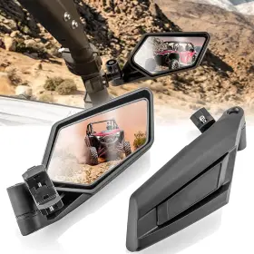 301032 Weisen Utv Side Mirrors For 1.5 Inch -2 Roll Bar Cage Mount Rear View Racing