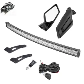 80101005 Weisen Roof 52 Inch Led Light Bar Bracket Rear Racing Mirrors Fit Can-am Maverick X3 17-26