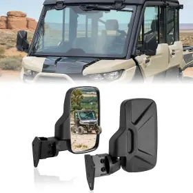 80301054 Weisen Utv Convex Side View Mirrors For Can-am Defender Hd5/hd8/hd10 Max Pro 2016-up