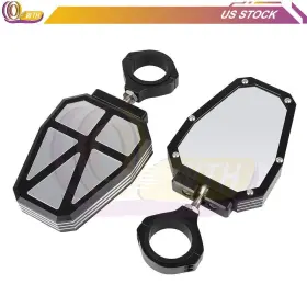 Wh167463tm Whee Side View Mirror Aluminium Alloy 1.75 Inch For Polairs Rzr 1000 Xp Rhino Utv Offroad