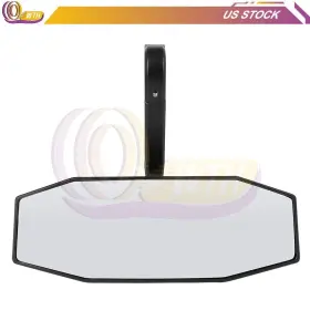 Wh167469tm Whee For Polaris General Rzr 1000 S 900 Xp Utv 1.75 Inch Clamp Rear View Center Mirror