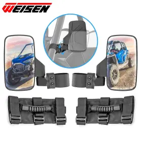 21t35a Wt Rear Side View Mirrors Handle For Polaris Rzr 570 900 Xp 1000 Turbo Pro