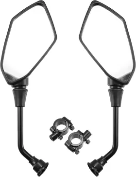 12.20ftftx3.54ftftx2.56ftft X Autohaux 22081200 Motorcycle Atv Rear View Side Mirrors Black