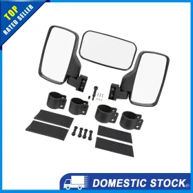 X Autohaux 743151808223 Pack Of 1 For Can-am 2 Inch 1.75 1.46 Utv Rear View Center Mirror Set