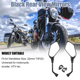 X Autohaux 746453853458 Atv Rear View Side Mirrors 7/8 Inch Handlebars For Polaris Sportsman 550 570 700 800