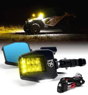 Sxl-sm-g26-ylw Xprite Mirrors Side 2 Inch Amber Lens W Puddle Light Utv 2025