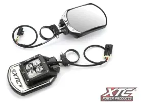Six12-a-1.75 Xtc Power Products Six12 Utv Billet Led Side Mirrors With Bar Clamp