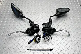 7811005 Yamaha 2019 Smax Xc155 -oem- Left And Right Mirrors Hand Brake Lever